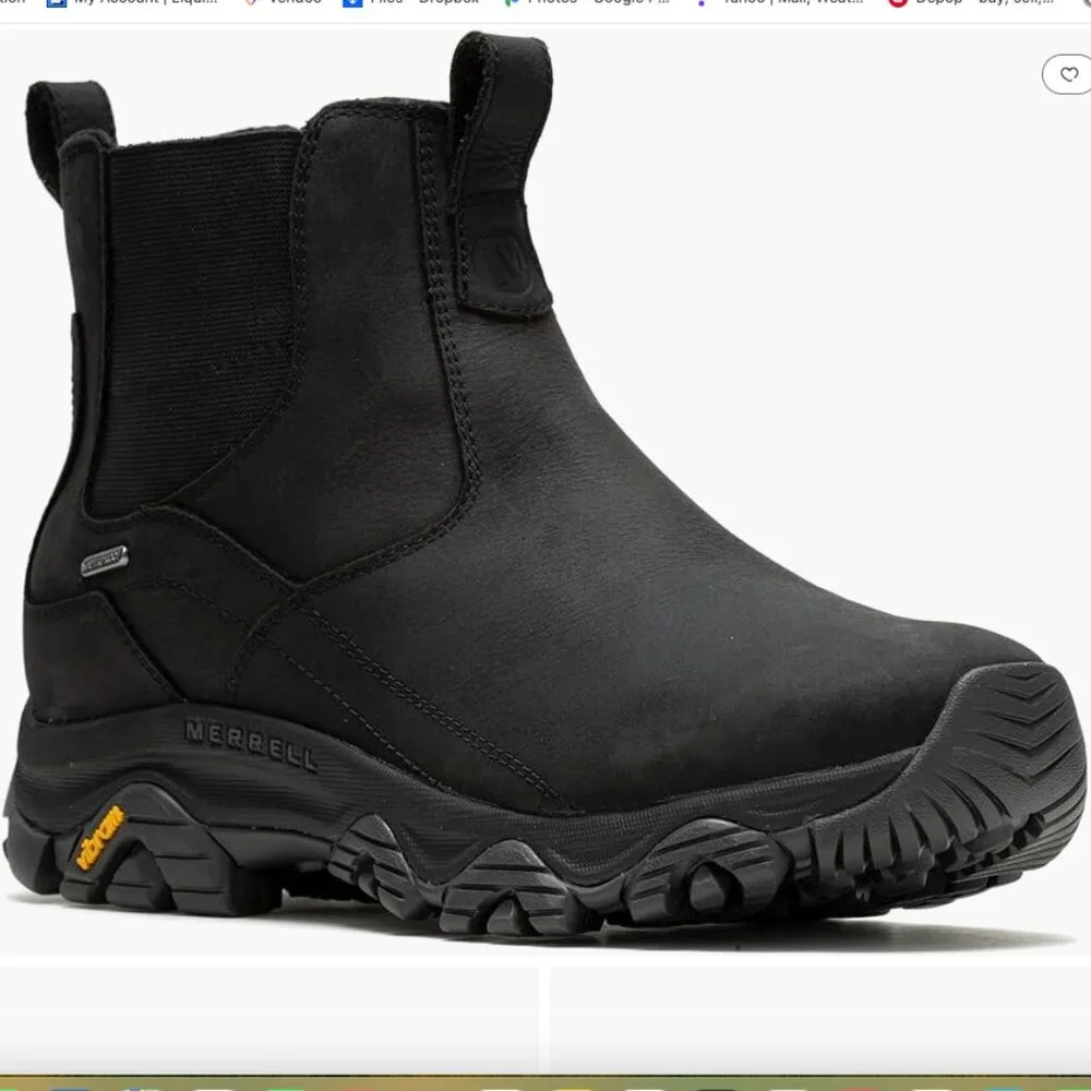 NEW Merrell Men's 8.5 Wide Moab Adventure 3 Leather Chelsea Boots